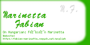 marinetta fabian business card